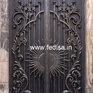 Modern Exterior Gate Grill Design for Villas No-6374