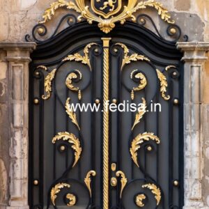 Artistic Front Gate Grill Design for Elegant Homes No-6378