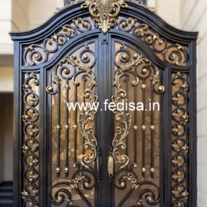 Stylish Front Entry Gate Grill Design for Homes No-6382