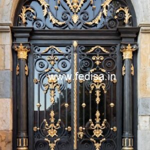 Modern Luxury Gate Grill Design for House Front No-6402