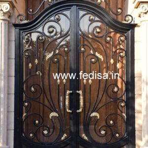 Artistic Main Gate Grill Design for Contemporary Houses No-6405