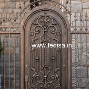 Elegant Front Entrance Gate Grill Design Ideas No-6415