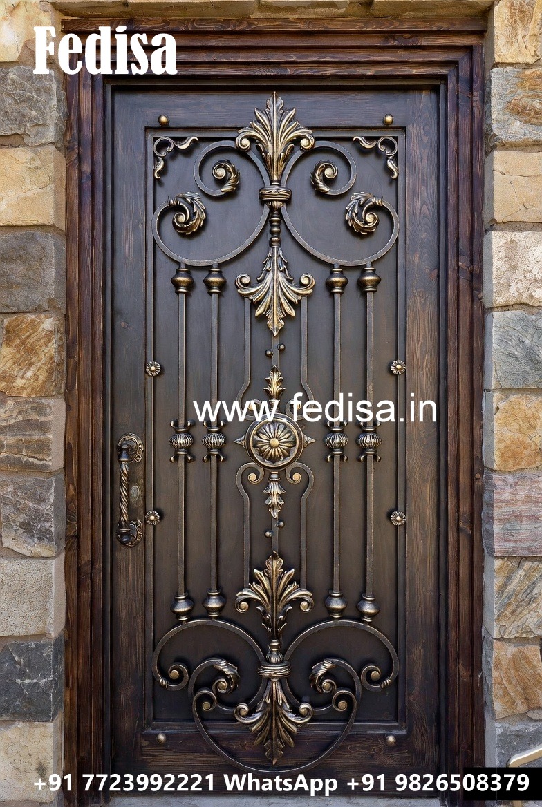Beautiful Iron Gate Grill Design for Premium Houses No-6429