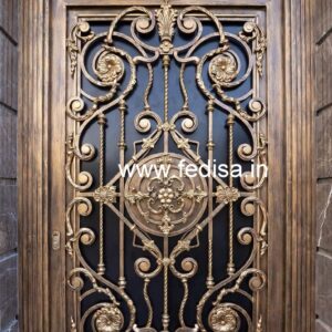 Attractive Steel Grill Gate Design for Elegant Homes No-6437