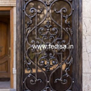 Stylish Sliding Grill Gate Design for Contemporary Homes No-6448