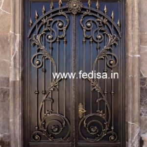 Stylish Steel Entrance Gate Grill Design for Homes No-6454