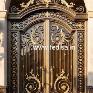 Elegant Residential Gate Grill Design for Modern Homes No-6463