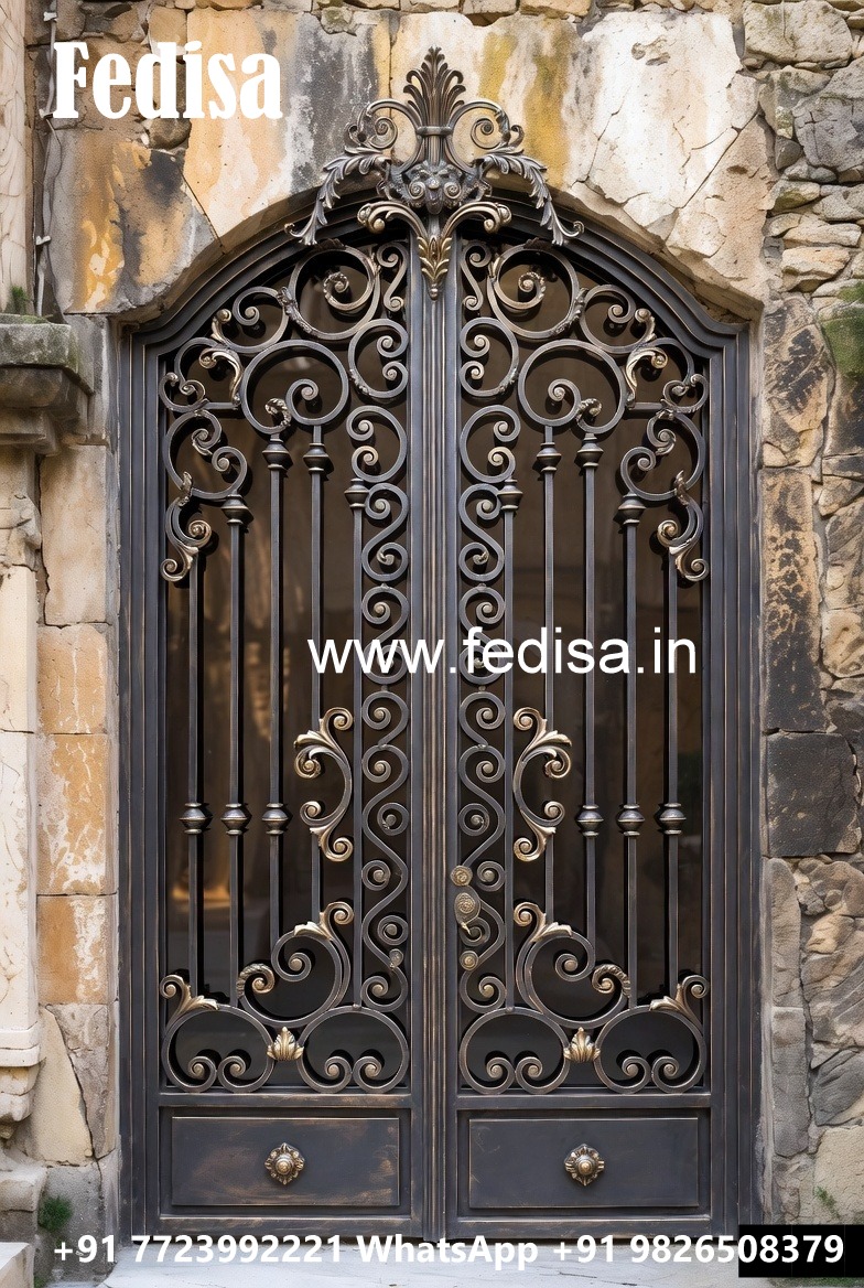 Artistic Decorative Gate Grill Design for Home Fronts No-6466