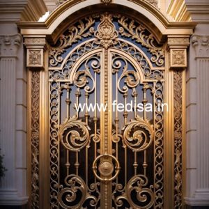 Elegant House Front Grill Gate Design for Villas No-6473