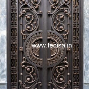 Stylish Security Grill Gate Design for Modern Entrance No-6474