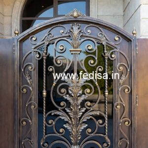 Stylish Contemporary Gate Grill Design for Villas No-6486