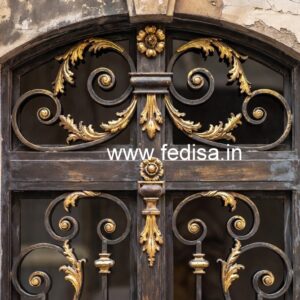 Beautiful Modern Entrance Gate Grill Design No-6490