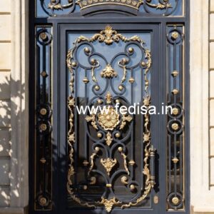 Stylish Exterior Grill Gate Design for Elegant Entrances No-6503