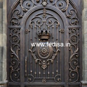 Elegant Iron Grill Gate Design for Contemporary Homes No-6521