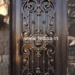 Stylish Modern Iron Grill Gate Design for Homes No-6540
