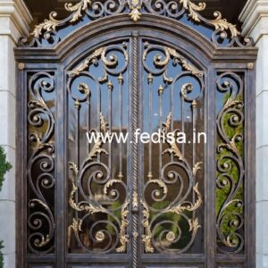 Stylish Decorative Entrance Gate Grill Design No-6546