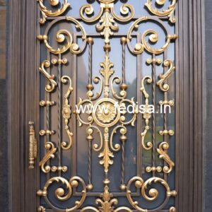 Beautiful Artistic Grill Gate Design for Villas No-6579