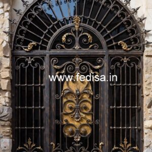 Stylish Contemporary Villa Grill Gate Design No-6581