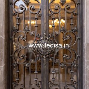 Modern Exterior Steel Grill Gate Design No-6583