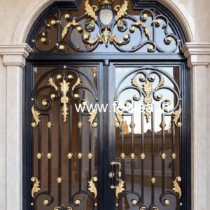 Black Metal Gate Grill Design for Modern Houses No-6620