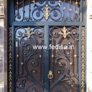 Luxury Golden Gate Grill Design for Grand Entrances No-6630