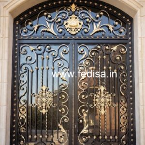 Artistic Gate Grill Design for Stylish Home Security No-6632