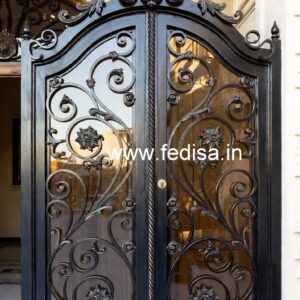 Modern Gate Grill Design with Minimalist Pattern No-6663