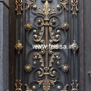 Black and Gold Gate Grill Design Inspiration No-6665