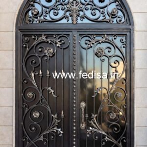 Heavy Iron Gate Grill Design for Luxury Homes No-6672