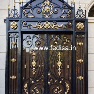 Front House Gate Grill Design with Elegant Pattern No-6673