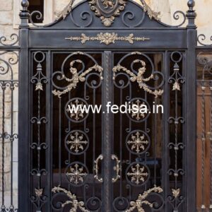 Beautiful Gate Grill Design for Modern Villa Exterior No. 6708