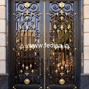 Modern Exterior Grill Gate Design for House Front No-6712