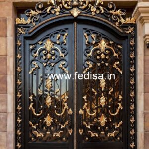 Stylish Main Gate Grill Design with Modern Patterns No-6716