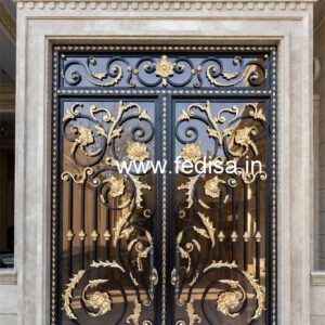 Stylish Sliding Grill Gate Design for Contemporary Homes No-6748