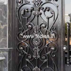 Contemporary Iron Grill Gate Design for Villas No-6755