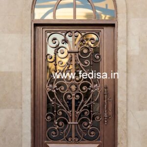 Contemporary Front Gate Grill Design with Elegant Finish No-6796