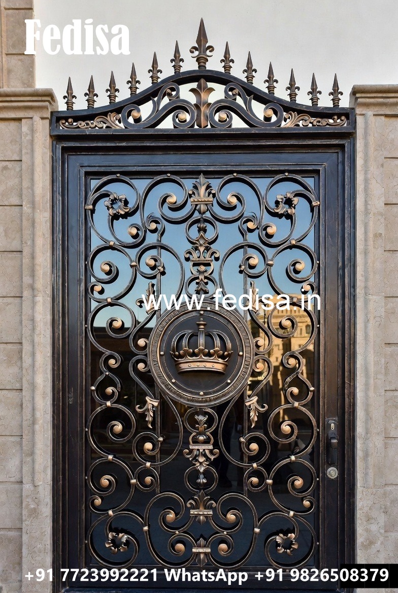 Elegant Villa Exterior Gate Grill Design No-6800