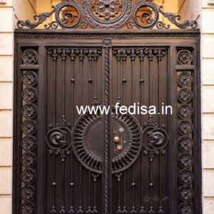 Elegant Iron Grill Gate Design for Contemporary Homes No-6821