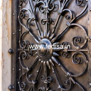 Elegant Stylish Main Entrance Gate Grill Design No-6896
