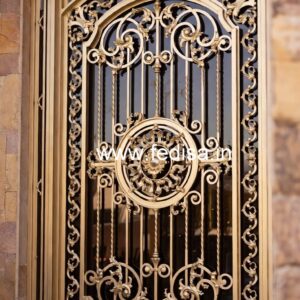 Black Metal Gate Grill Design for Modern Houses No-6920