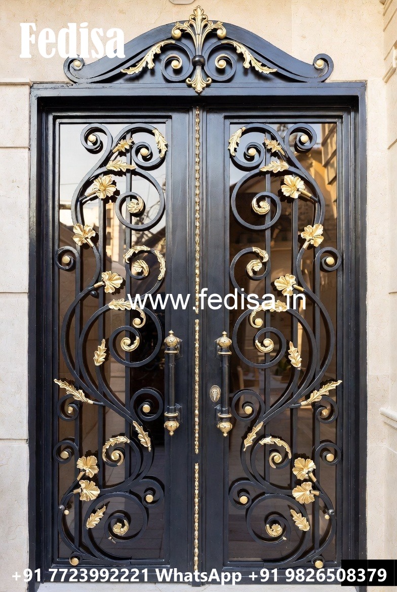 Grand Entrance Gate Grill Design for Luxury Villas No-6948