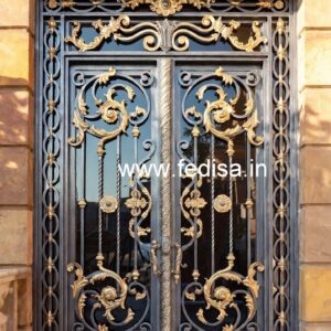 Fancy Front Gate Grill Design for Modern Homes No-6949