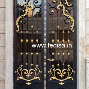 Modern Gate Grill Design with Minimalist Pattern No-6963