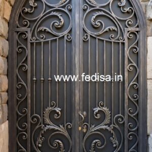 Stylish Iron Gate Grill Design with Modern Appeal No-6970