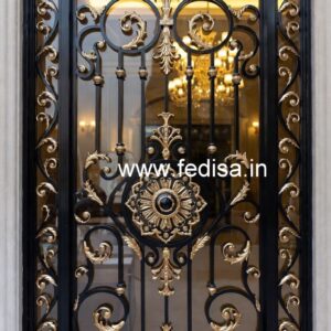 Front House Gate Grill Design with Elegant Pattern No-6973