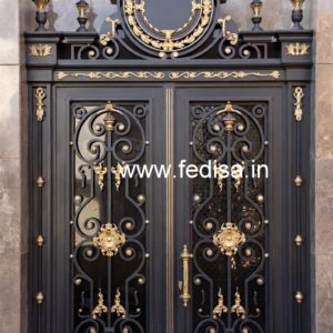 Attractive Steel Gate Grill Design for House Fronts No-6976