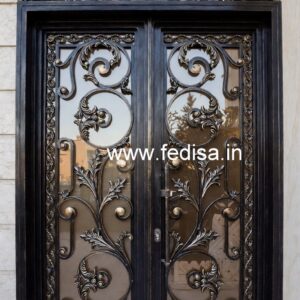 Artistic Front Gate Grill Design for Elegant Homes No-6978