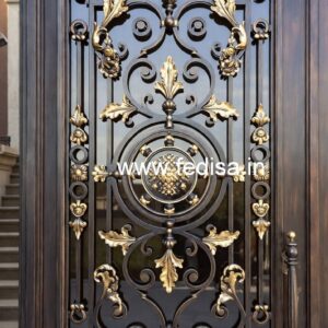 Beautiful Exterior Gate Grill Design for Villas No-6987