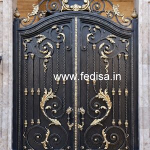 Stylish Entrance Grill Gate Design for Modern Homes No. 6996