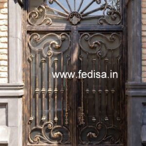 Elegant Front Gate Grill Design with Stylish Pattern No-7000